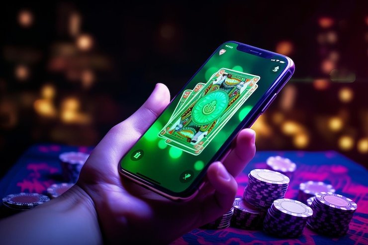 Antarmuka aplikasi mobile gemoy123 menampilkan meja dealer langsung dan pilihan permainan